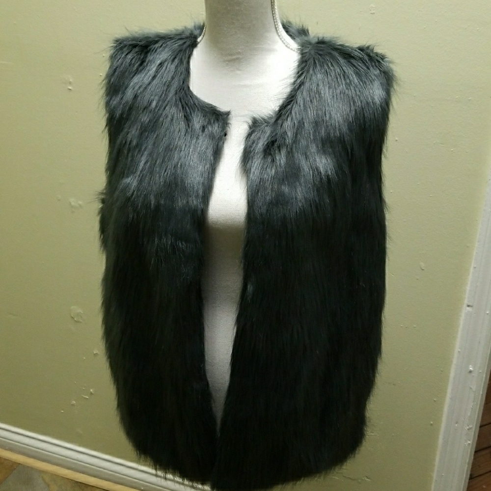 Faux fur vest